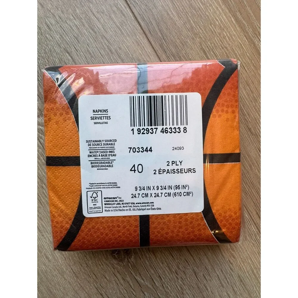 Basketball Birthday Party Supplies Lot 116pc Plates Cups Napkins Cupcake Picks